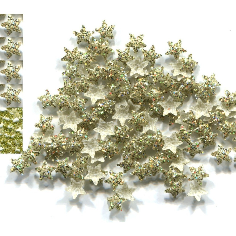 GLITTER STARS Rhinestuds iron-on hot-fix 5mm‎  Lt.AMBER    2 Gross 288 Pieces